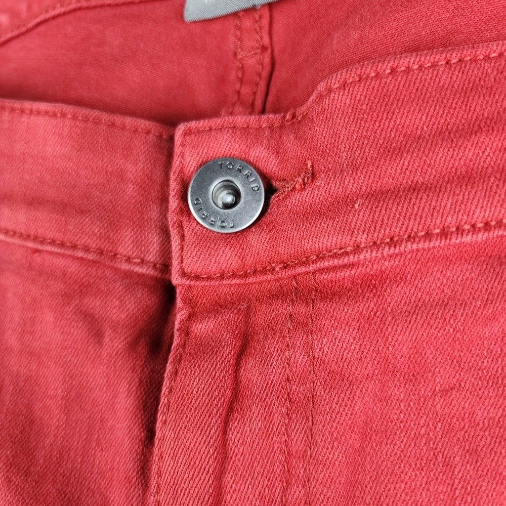 Torrid Boyfriend Straight Jeans Women 18R Red Vintage Stretch‎ Denim Pants - Picture 3 of 10